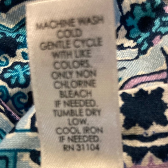 EC New Directions Intimates Purple, teal & white Robe Size Small/Medium - Picture 11 of 12